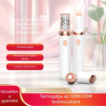 Elektromos epilátor testre, teljes testre használható, dupla pengével, USB táplálású, DC motor