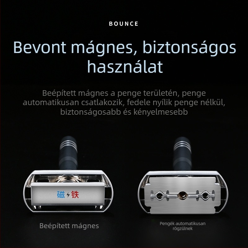 Tide kézi borotva, dupla oldalas rozsdamentes acél pengék, 8 szintű élesség szabályozás, 5 pengéből álló csomag