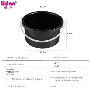 Lidan márkájú viaszterápiás gép, ND-TB1, nem tapadó belső edény és cserélhető liner