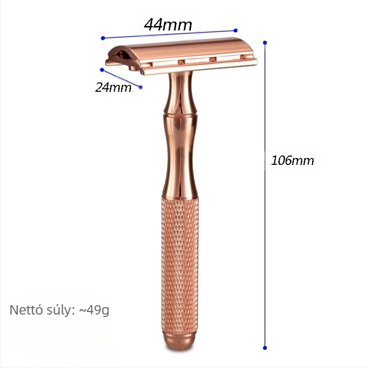 Geely Solid kézi duplaélű borotva pengetartóval, dobozban 100 darab