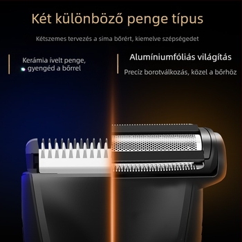 Elektromos testtrimmer CDH021, vízálló, nedves/száraz használat, USB tápellátás, mosható, CE minősítés