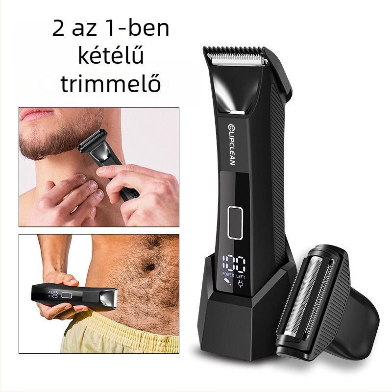 Elektromos testtrimmer CDH021, vízálló, nedves/száraz használat, USB tápellátás, mosható, CE minősítés