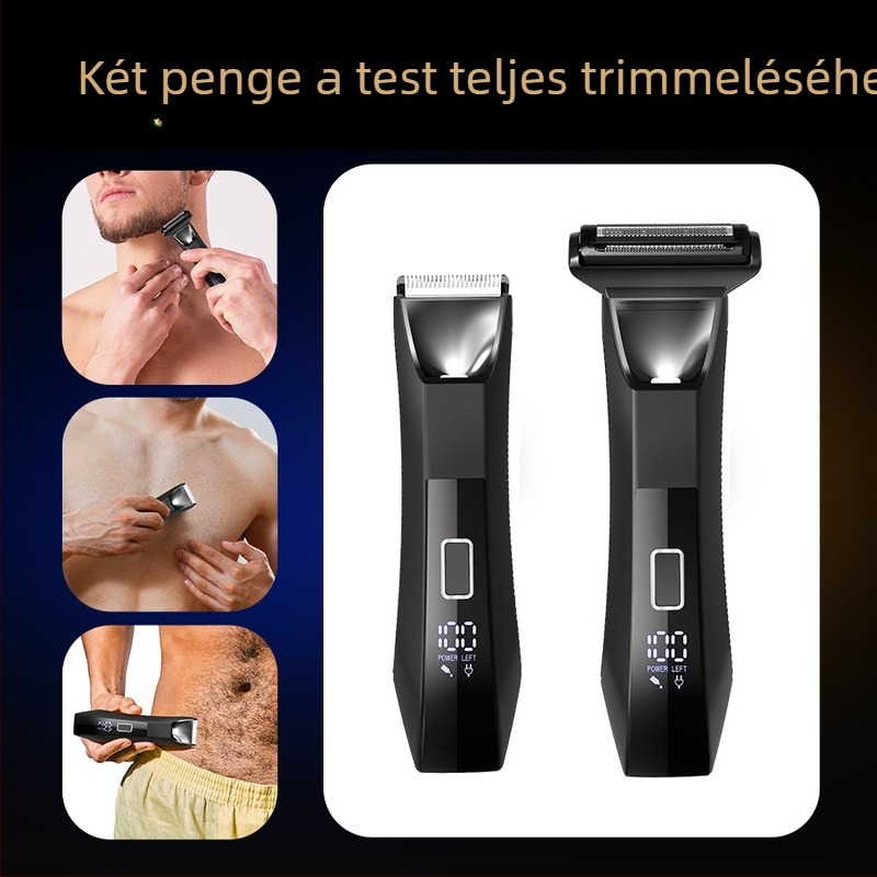 Elektromos testtrimmer CDH021, vízálló, nedves/száraz használat, USB tápellátás, mosható, CE minősítés