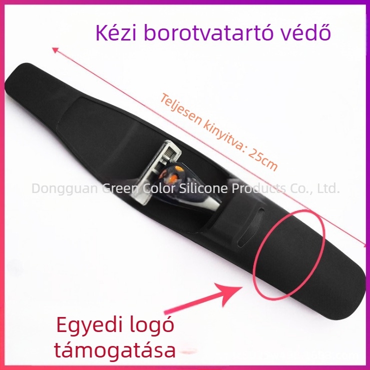 Kézi borotva bőrtokkal utazó készlettel és klasszikus tartóval