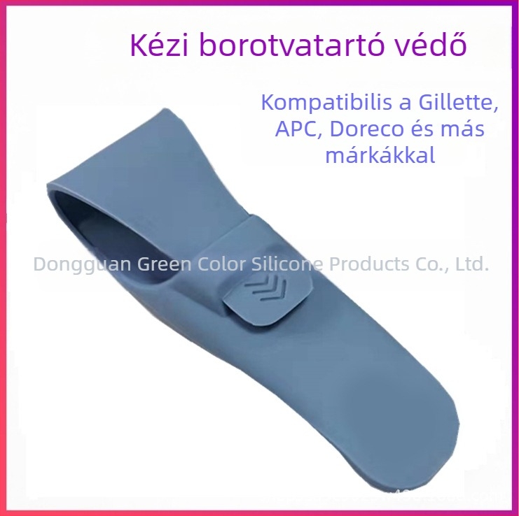 Kézi borotva bőrtokkal utazó készlettel és klasszikus tartóval