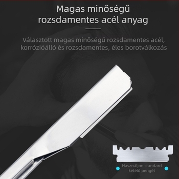 Kézi borotva pengetartó teleszkópos összecsukható kivitelben – férfiaknak, 74 pengével