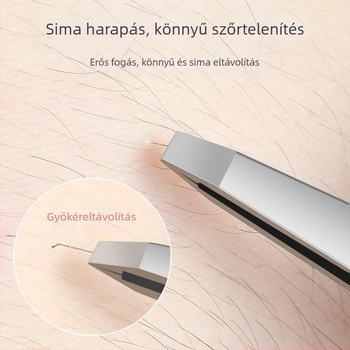 Szemöldökcsipesz, ultratan rozsdamentes acél, precíz szemöldök- és szakállszedéshez, Yangjiang eredet