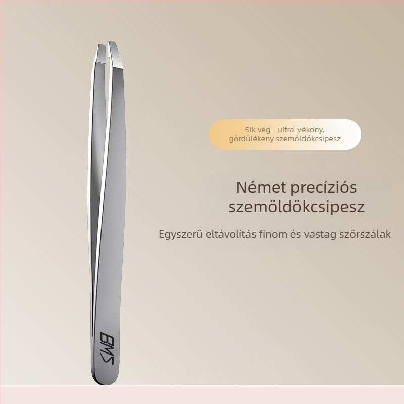 Szemöldökcsipesz, ultratan rozsdamentes acél, precíz szemöldök- és szakállszedéshez, Yangjiang eredet