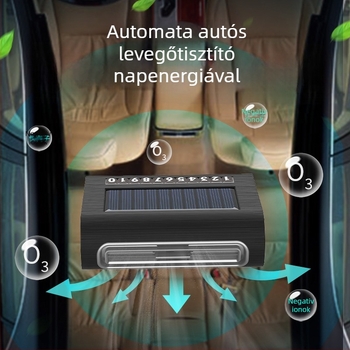 Ozón autóba szánt légtisztító automatikus működéssel, modell 8819, 1W USB tápegység, 5V, aktív oxigén 20 mg/h