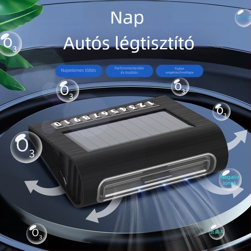 Ozón autóba szánt légtisztító automatikus működéssel, modell 8819, 1W USB tápegység, 5V, aktív oxigén 20 mg/h
