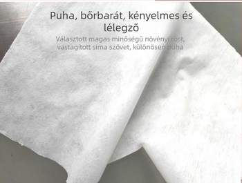 Egyszer használatos, nem-szőtt anyagú U- alakú lyukas törölköző kozmetikai szalonhoz, arc és masszázságyhoz; 30x40 cm, 25–50 g, porálló