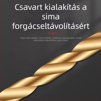 230 darab titánbevonatú egyenes szárú fúrókészlet faipari felhasználásra, műanyag dobozban