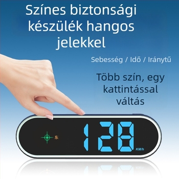 Autó HUD kijelző Beidou és GPS bemenettel, USB táplálás, Modell K11, Típus 005, univerzális kompatibilitás