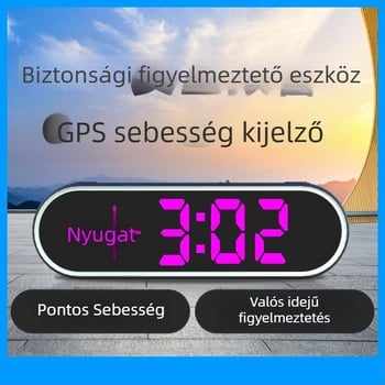 Autó HUD kijelző Beidou és GPS bemenettel, USB táplálás, Modell K11, Típus 005, univerzális kompatibilitás