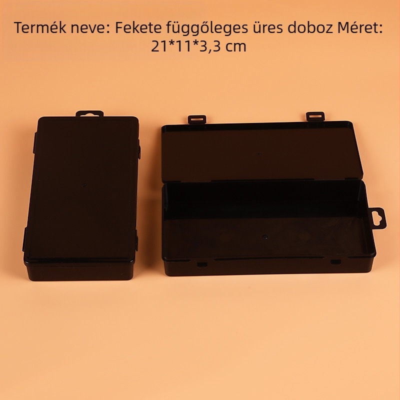 PP műanyag tároló doboz, téglalap alakú, mobiltelefon részek, ruházat, maszk és gyöngyök tárolására; 120 darabos készlet