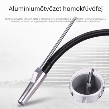 Légnyomású homokszórópisztoly, kompakt homokszóró készülék, önszívó, nagy nyomás, felújítás, rozsdát és szennyeződéseket eltávolítva