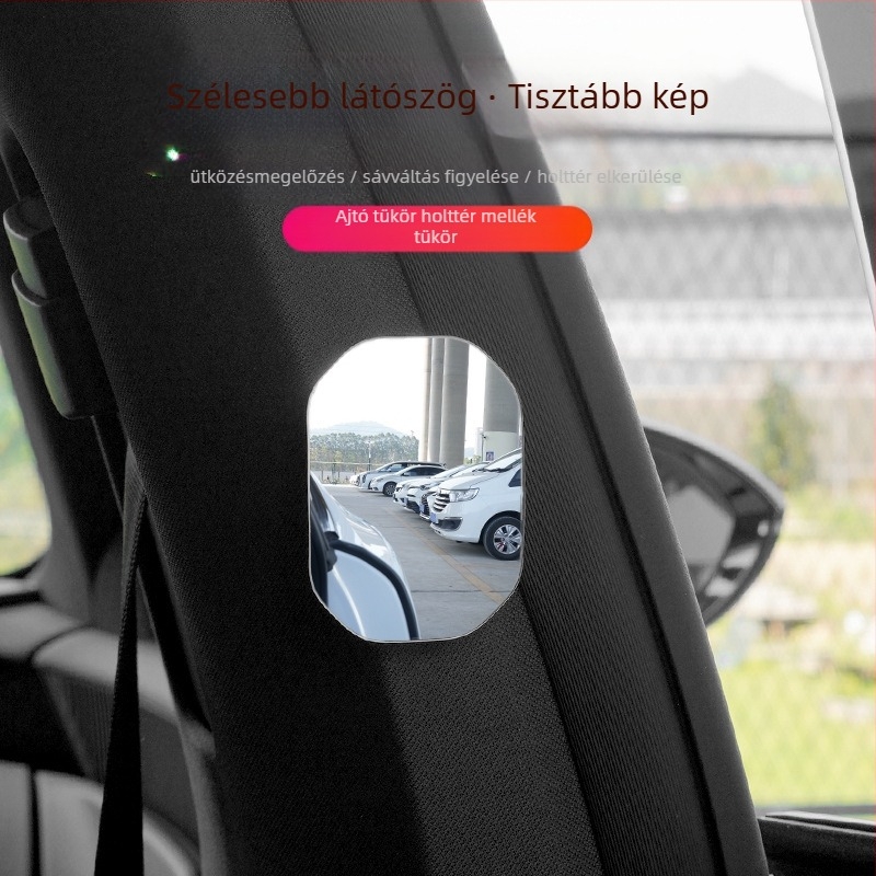 BC Autóhátsó tükör – szív alakú keret nélküli, holttér segédtükör, HD hátramenet nézet, széles látómező