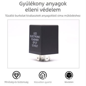 12V-os LED index relé autóhoz, 5-pins EP27/EP29