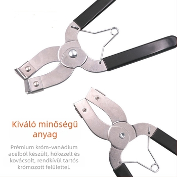 Dugattyúgyűrű csipesz – demontázsra és szerelésre, rozsdamentes acél, 128 g, kártyás csomagolás