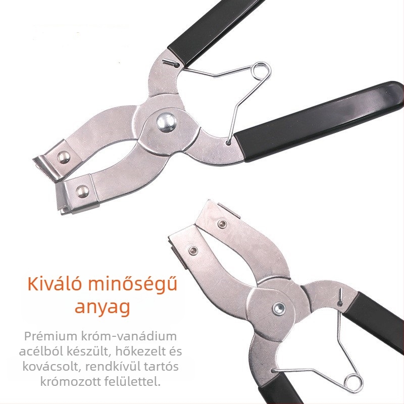 Dugattyúgyűrű csipesz – demontázsra és szerelésre, rozsdamentes acél, 128 g, kártyás csomagolás