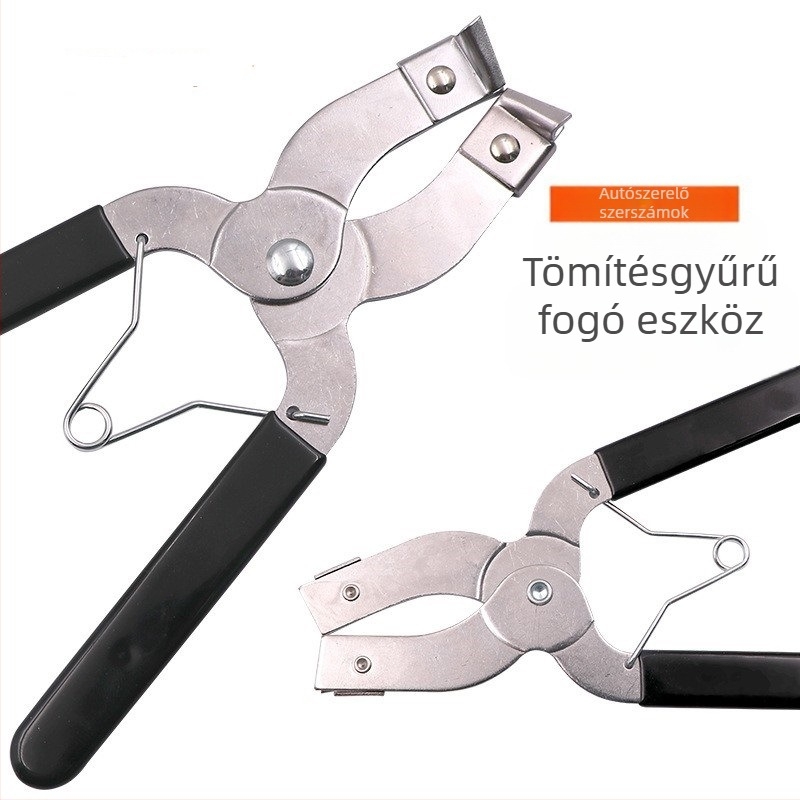 Dugattyúgyűrű csipesz – demontázsra és szerelésre, rozsdamentes acél, 128 g, kártyás csomagolás