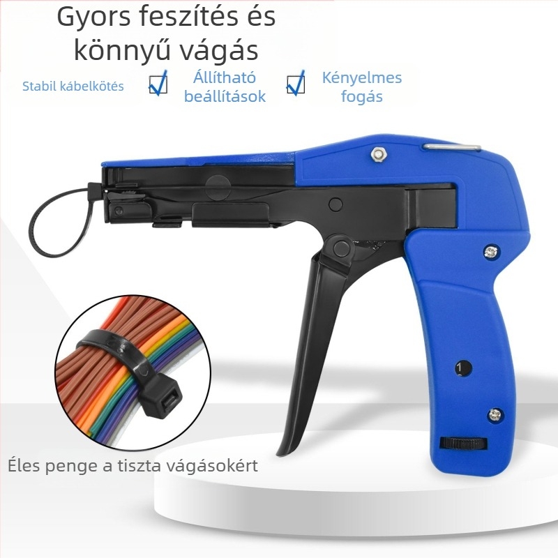 SANJIANG Automata kötözőpisztoly nylon szalagokhoz, nylon anyag, 0.2 kg