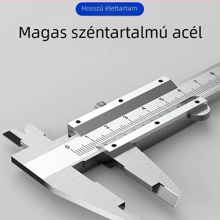 Digitális tolómérő rozsdamentes acélból, 0-150 mm, magasság és mélység mérés, ipari minőség