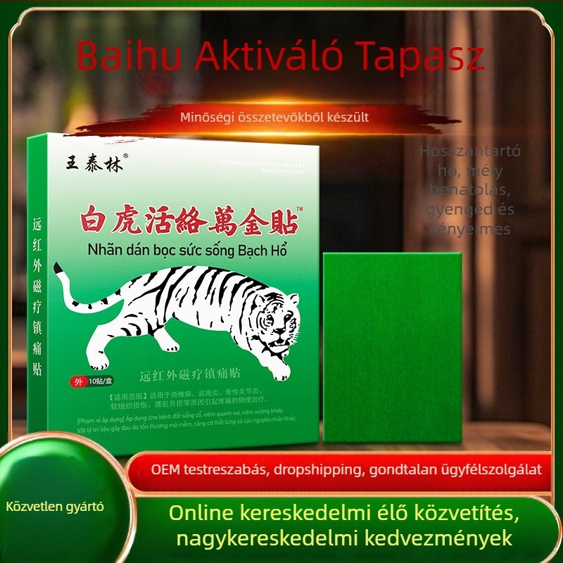 Wang Tailin önmelegedő infravörös masszázs tapaszok nyakra, vállakra, derekre és lábakra – spunlace anyag, infravörös melegítés, 3 éves garancia
