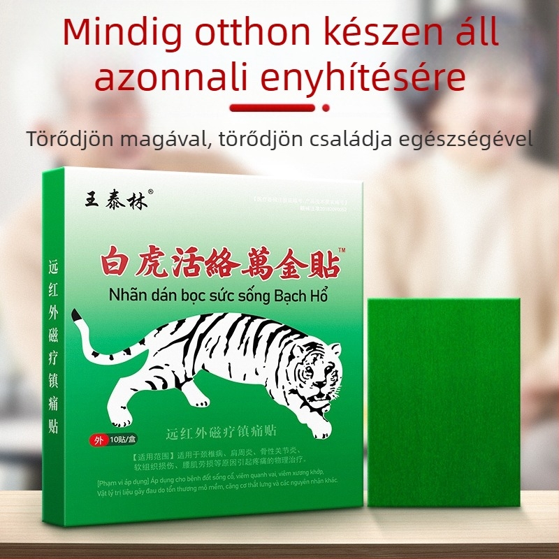 Wang Tailin önmelegedő infravörös masszázs tapaszok nyakra, vállakra, derekre és lábakra – spunlace anyag, infravörös melegítés, 3 éves garancia