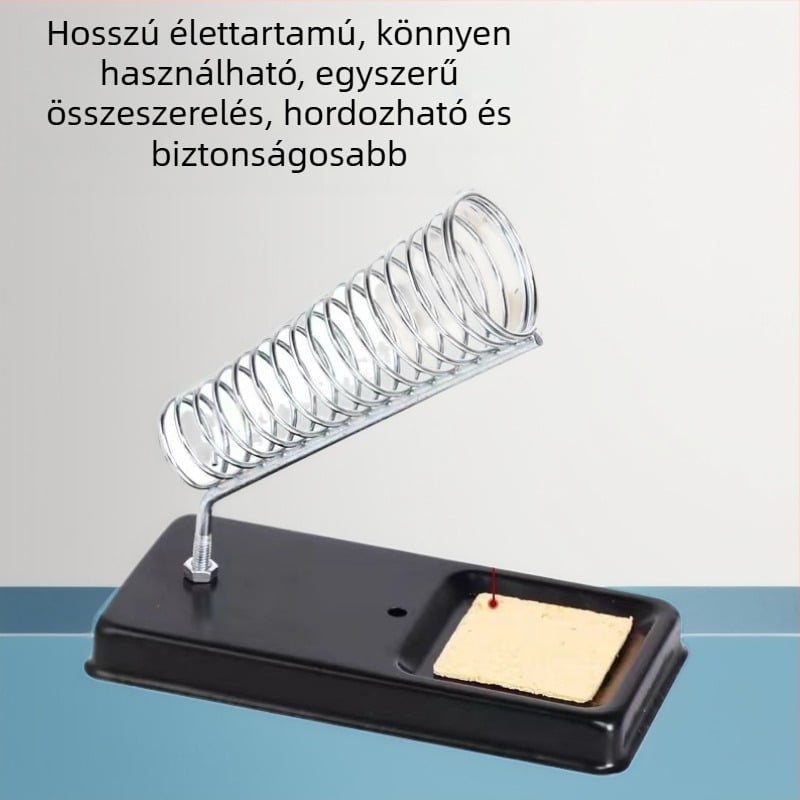 A-típusú forrasztópáka tartó, rozsdamentes acélból készült keret szivacskanalos kialakítással és rögzített vázzal; Anyag: rozsdamentes acél; Bemeneti feszültség: 0-220V; Működési mód: kézi; Használat: hegesztés, javítás