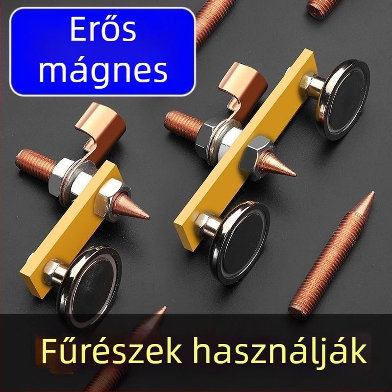 Földelő csipesz erős mágneses fejjel – kategória: kulcs; Anyag: 1; Feldolgozás: Nem; Márka: Egyéb