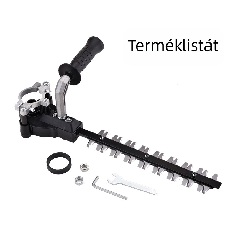 Elektromos kerti eszközök: módosított szögcsiszoló sövényvágó, teafafa metsző, fűnyíró — Modell M10/M14