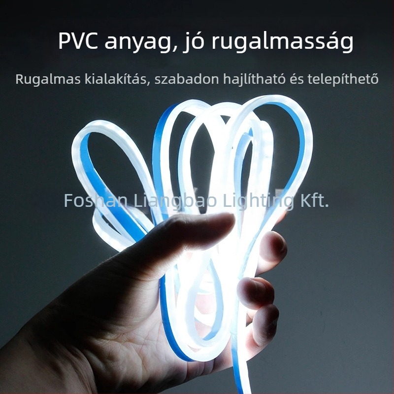 Univerzális autó motorháztető LED világítás, rugalmas szilikon fényvezető csíkkal, 12V, 9.5W, 50000 óra élettartam