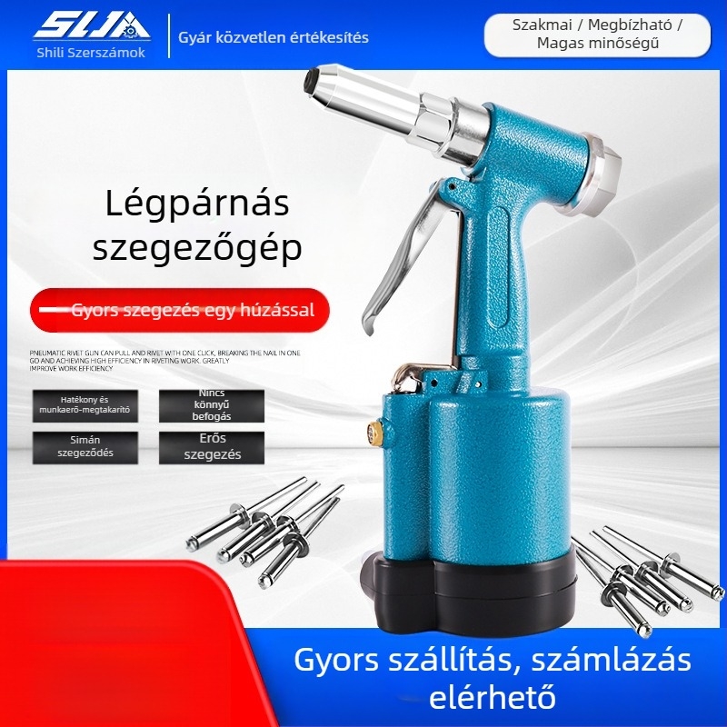 Pneumatikus-hidraulikus szegecskészítő alumínium ajtókhoz és ablakokhoz, alumínium létrákhoz húzó szegecs szerszám