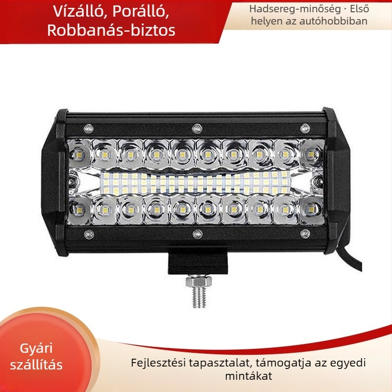 OH865E 120W LED munka lámpa járművekre, alumínium öntvény ház, bemenet 9-32V, 4200 lm, 6000-6500K