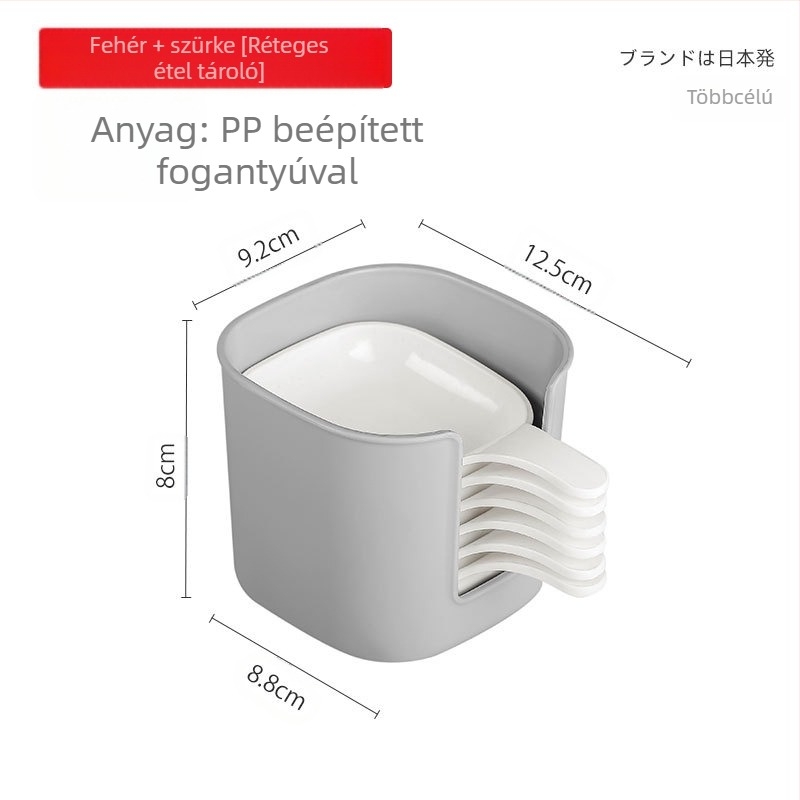 Műanyag mártótál – négyszögletes forma, japán stílus, szószokhoz és dippekhez, logó nyomtatás lehetséges, mikrohullámú sütőhöz nem alkalmas