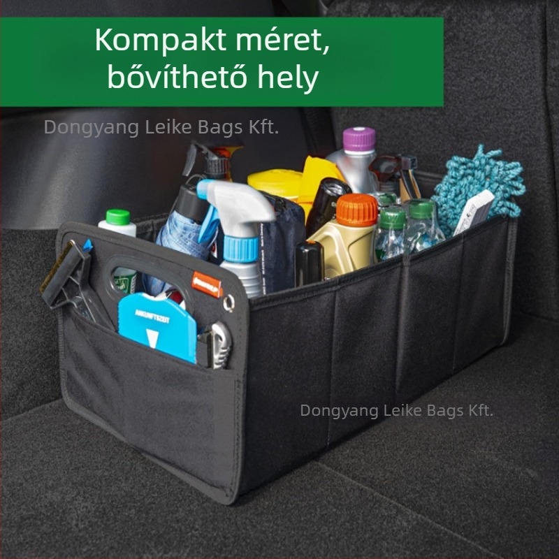 Összecsukható Oxford vászon autótároló doboz – 30–40 L, hordozható, porálló