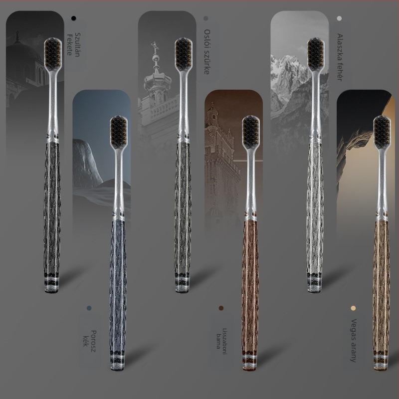 CXCKVAOIN fogkefe puha sörtékkel a fogíny védelméért, 6 darabos készlet, ajándék dobozban, modell CXCK-03, kézi