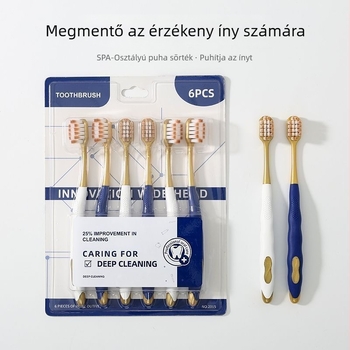 Kézi fogkefe – széles fej, puha sörték, felnőtteknek, modell 288