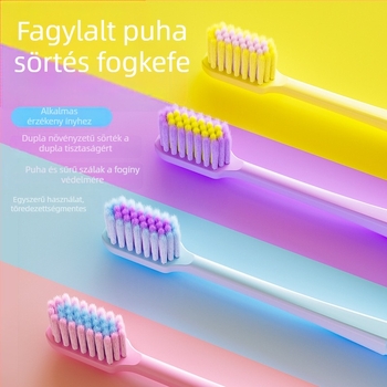 Manuális fogkefe, 102-es modell, 8 darabos dobozban, felnőtteknek, puha sörtékkel