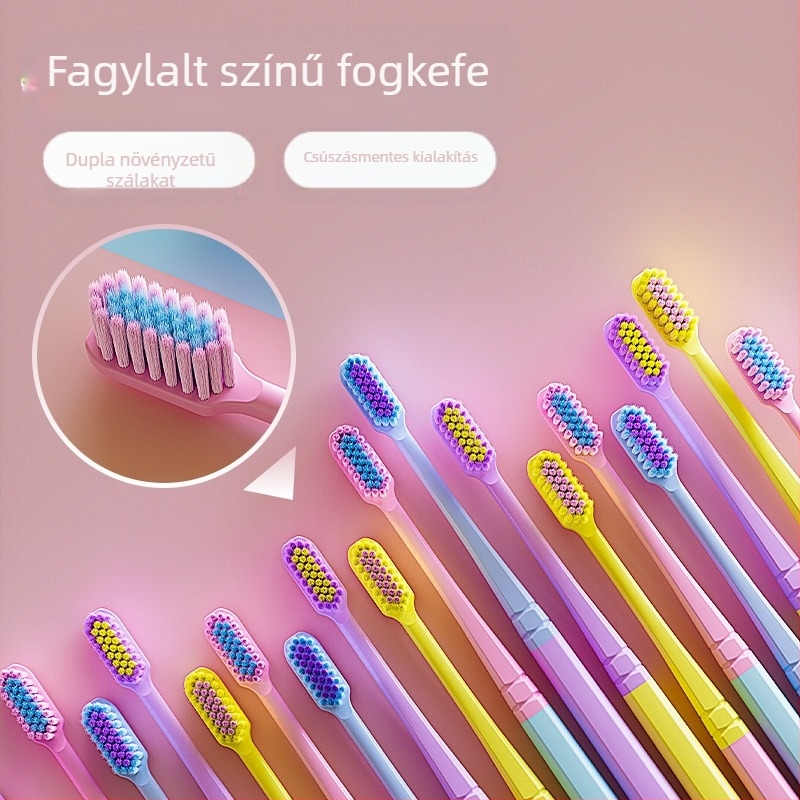 Manuális fogkefe, 102-es modell, 8 darabos dobozban, felnőtteknek, puha sörtékkel