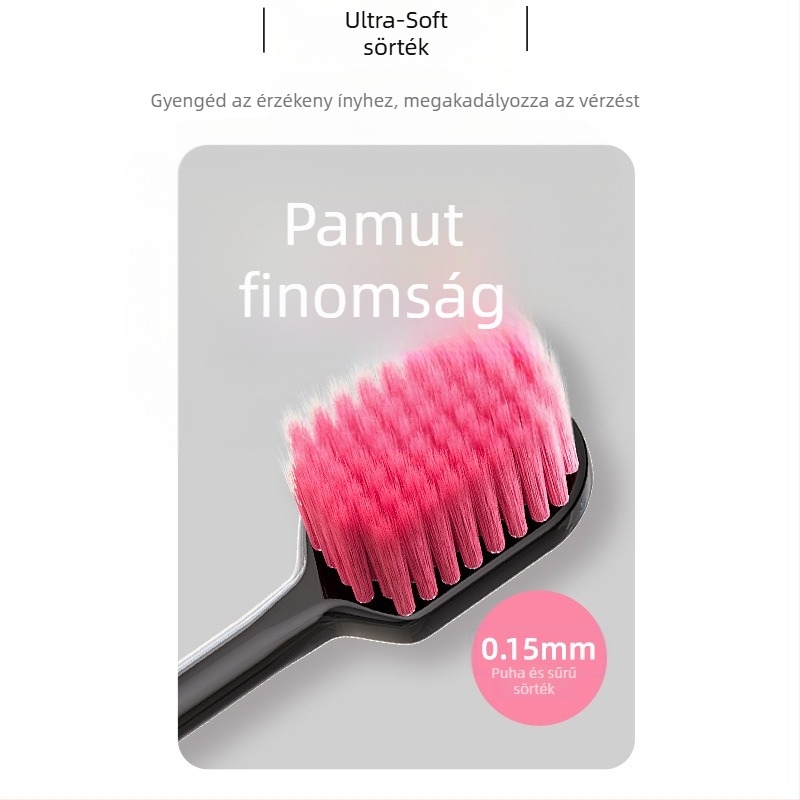 Mu Xuan manuális fogkefe 001 felnőtteknek - 1 csomag, blisztercsomagolás, OEM testreszabás