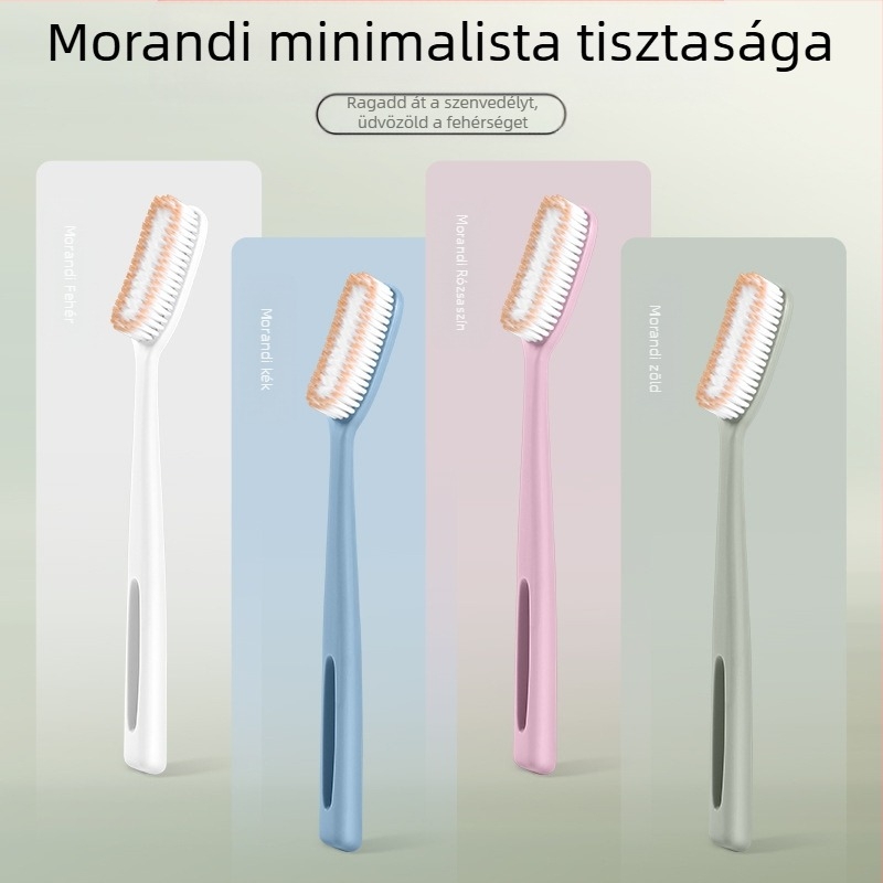 Kézi fogkefe HK1138, innovatív harmadik generáció, hosszú fej és széles fej, hatékony tisztítás, 37 másodperces gyors kefélés, 4 darabos csomag