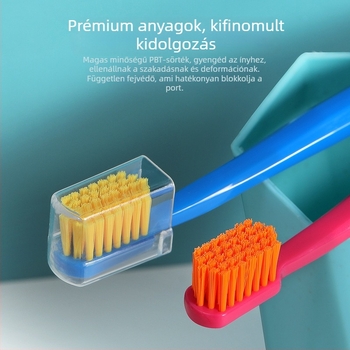 RAOYI felnőtt kézi fogkefe puha nylon sörtékkel, 3 darabos csomag, modell RY6613