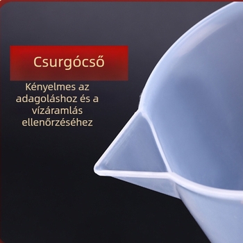 Jinghui Megvastagított műanyag mérőedény fokozatos mérőcsíkkal, fogantyúval, könnyű és praktikus