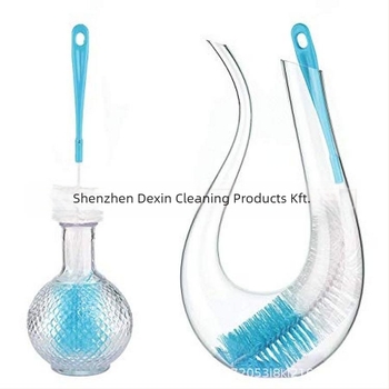 Dexin Cleaning Supplies Cumisüveg tisztító készlet hosszú nyéllel, műanyagból, 4 darab