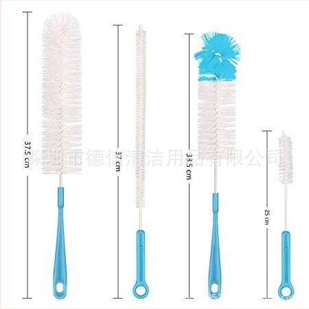Dexin Cleaning Supplies Cumisüveg tisztító készlet hosszú nyéllel, műanyagból, 4 darab