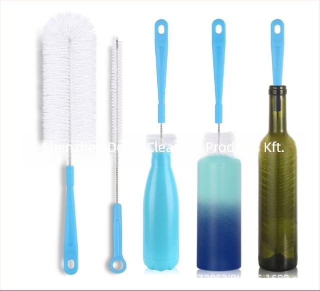 Dexin Cleaning Supplies Cumisüveg tisztító készlet hosszú nyéllel, műanyagból, 4 darab