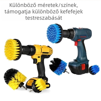 Kézi elektromos tisztító ecset otthoni használatra cserélhető fejjel – műanyag test, súly 0,4 kg