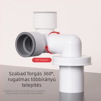 Csatornaszag elleni záró dugó - ABS, LH wall-row deodorant plug modell, húzó típus, modern minimalista dizájn